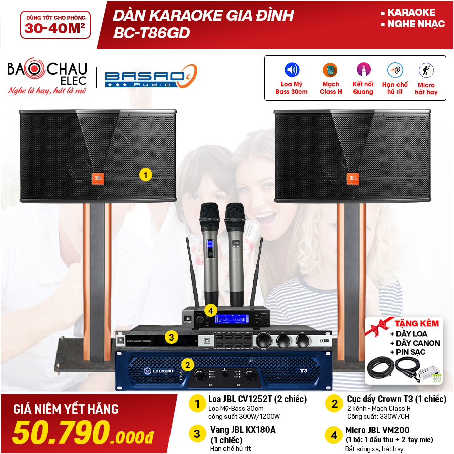 d&agrave;n karaoke gia đ&igrave;nh bc-t86gd