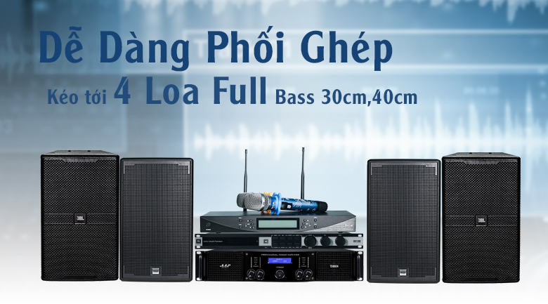 Cục đẩy c&ocirc;ng suất AAP TD8004 c&oacute; thể dễ d&agrave;ng phối gh&eacute;p với nhiều thiết bị kh&aacute;c nhau
