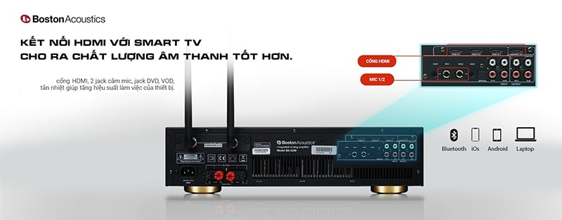 Ampli Karaoke Boston Acoustics BA2250