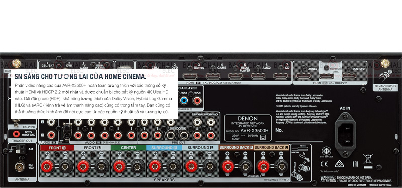 Amply Denon AVR-X3500H chính hãng giá rẻ