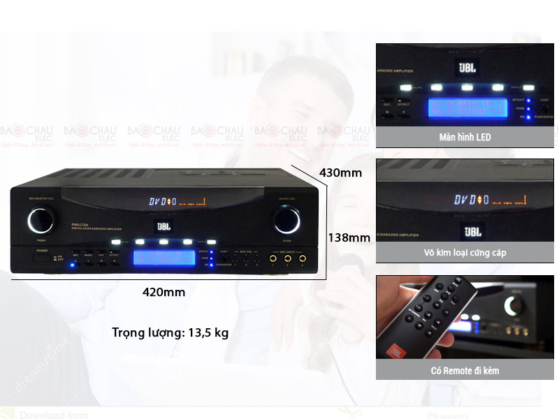 Amply karaoke JBL RMA-220A