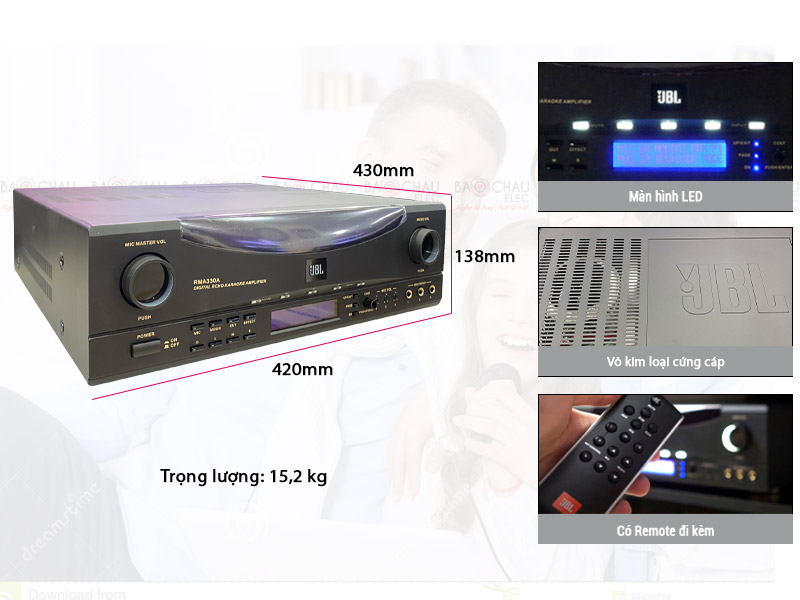 Amply karaoke JBL RMA-330A
