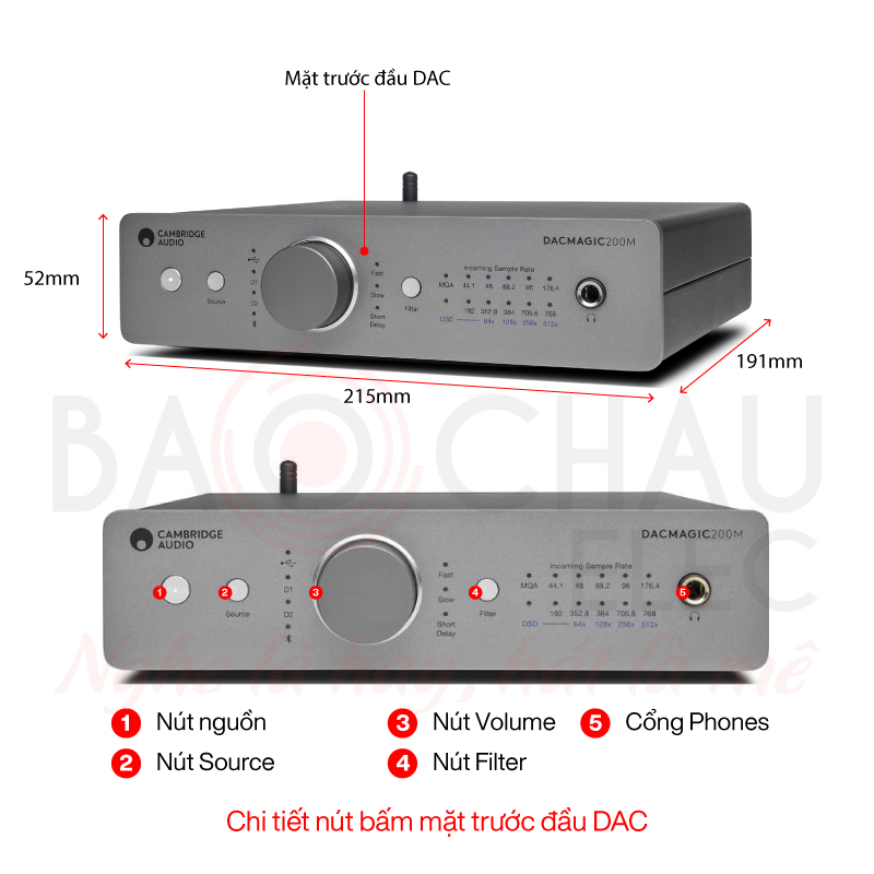Bộ giải m&atilde; DAC Cambridge Audio DacMagic 200M