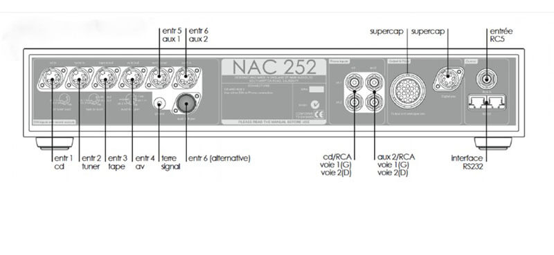 pre amply naim nac 252