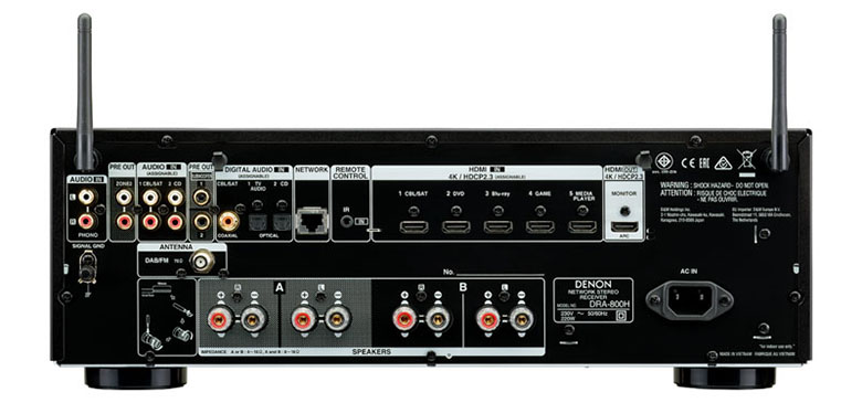 Ampli Denon DRA-800H nhiều tính năng mới