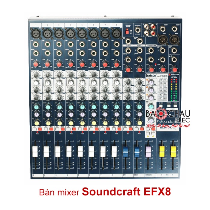 Mixer Soundcraft EFX8 (NK) thiết kế đẹp mắt, chi tiết