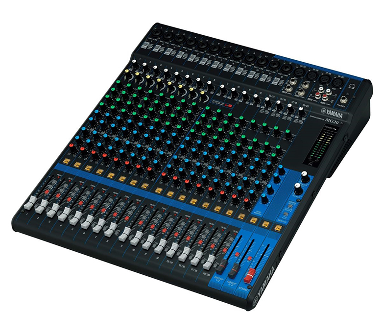 B&agrave;n mixer Yamaha MG20XU thiết kế nhỏ gọn, dễ di chuyển