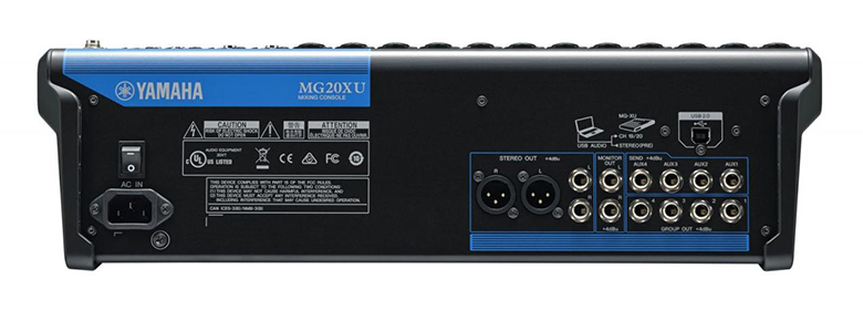B&agrave;n mixer Yamaha MG20XU với cổng kết nối đa dạng c&aacute;c thiết bị kh&aacute;c
