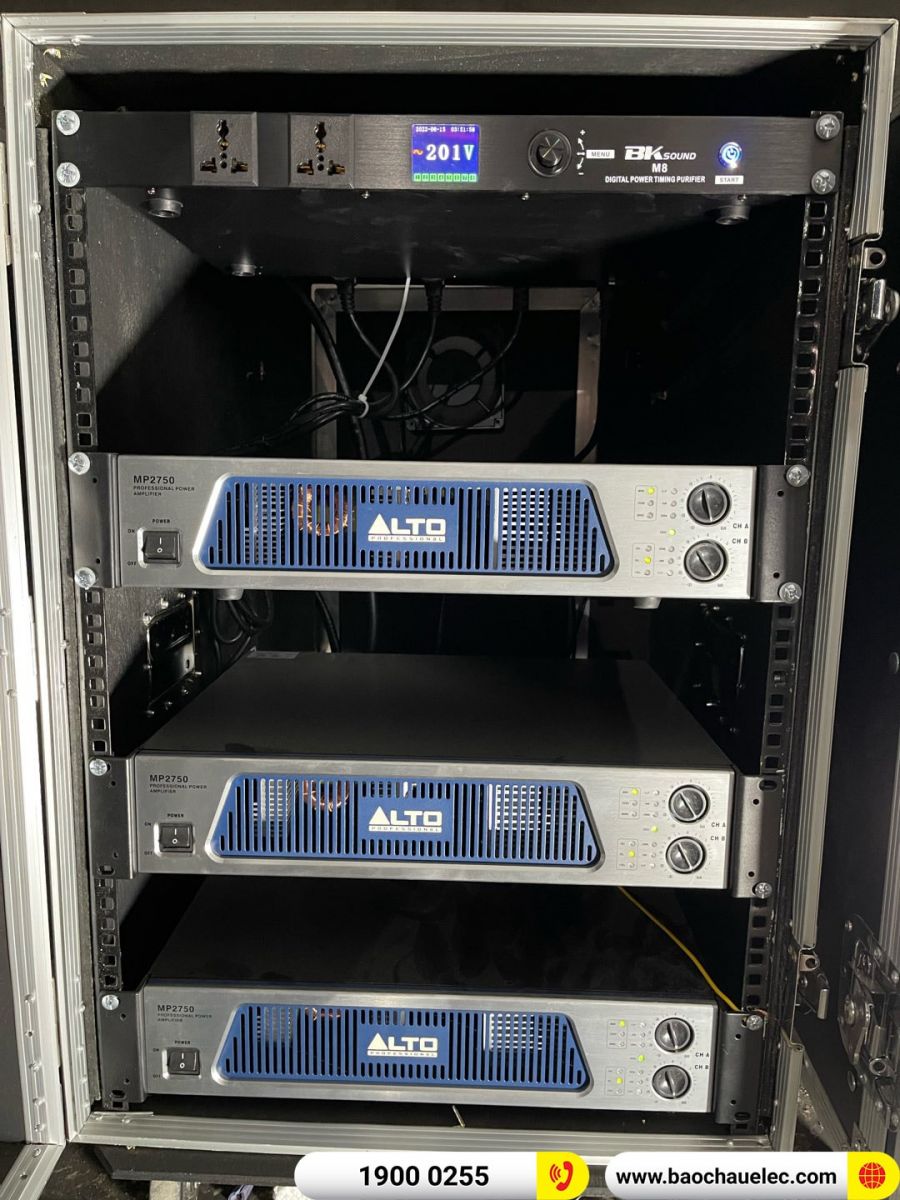 Lắp đặt D&agrave;n Line Array Alto Mỹ ho&agrave;nh tr&aacute;ng cho qu&aacute;n bar khủng nhất tại Bắc Giang