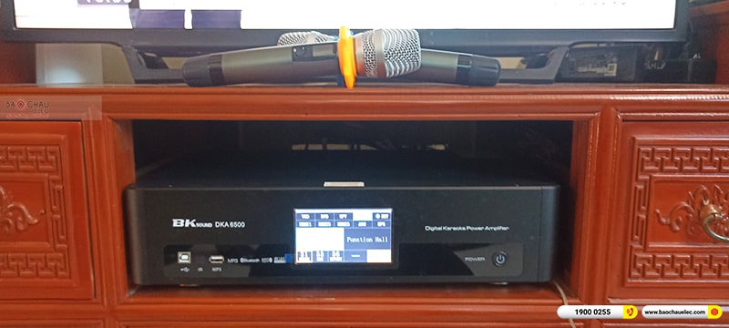 Lắp đặt dàn karaoke trị giá khoảng 15 triệu cho anh Nam tại Bắc Giang (BIK BQ-S63, BKSound DKA 6500) 
