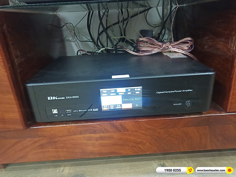 Lắp đặt dàn karaoke trị giá khoảng 20 triệu cho anh Thành tại Bắc Giang (Denon DP-R212, BKSound DKA 8500, BKSound SW512B)