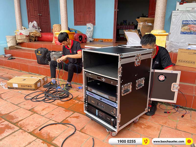 Lắp đặt dàn Line Array Actpro 131tr cho anh Toán tại Bắc Giang (Actpro KR210, Actpro KR28, FP14000, QD4.13, MG10XUF, DSP48,…)