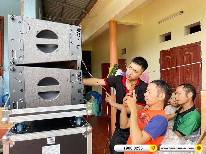 Lắp đặt dàn Line Array Actpro 131tr cho anh Toán tại Bắc Giang (Actpro KR210, Actpro KR28, FP14000, QD4.13, MG10XUF, DSP48,…)