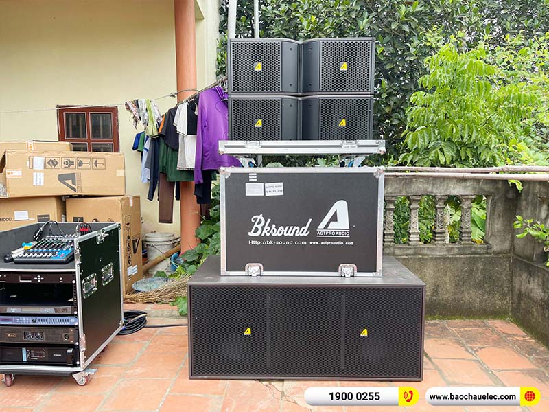 Lắp đặt dàn Line Array Actpro 131tr cho anh Toán tại Bắc Giang (Actpro KR210, Actpro KR28, FP14000, QD4.13, MG10XUF, DSP48,…)