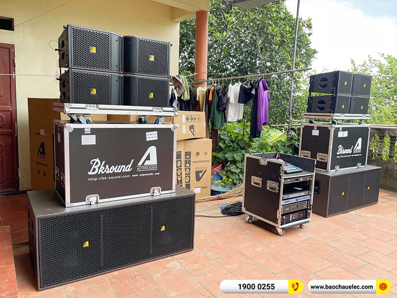Lắp đặt dàn Line Array Actpro 131tr cho anh Toán tại Bắc Giang (Actpro KR210, Actpro KR28, FP14000, QD4.13, MG10XUF, DSP48,…)