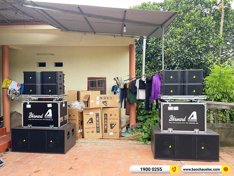Lắp đặt dàn Line Array Actpro 131tr cho anh Toán tại Bắc Giang (Actpro KR210, Actpro KR28, FP14000, QD4.13, MG10XUF, DSP48,…)
