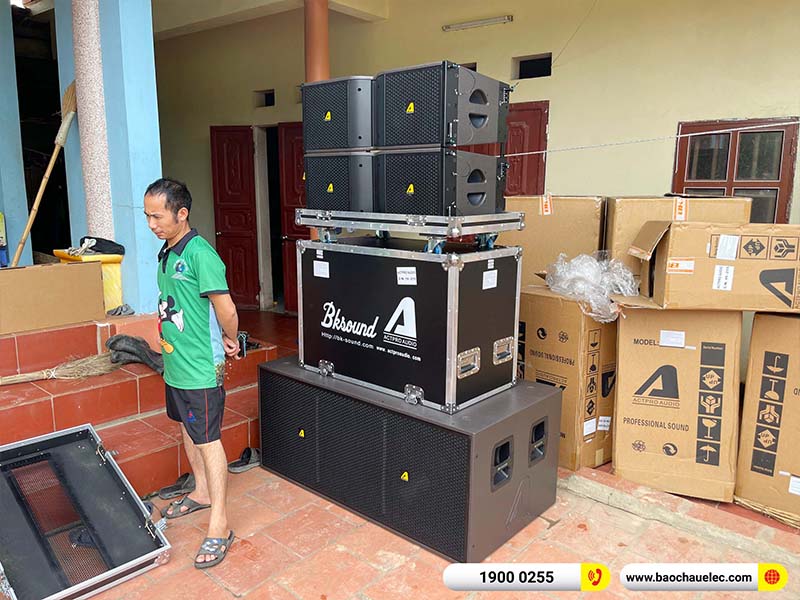 Lắp đặt dàn Line Array Actpro 131tr cho anh Toán tại Bắc Giang (Actpro KR210, Actpro KR28, FP14000, QD4.13, MG10XUF, DSP48,…)