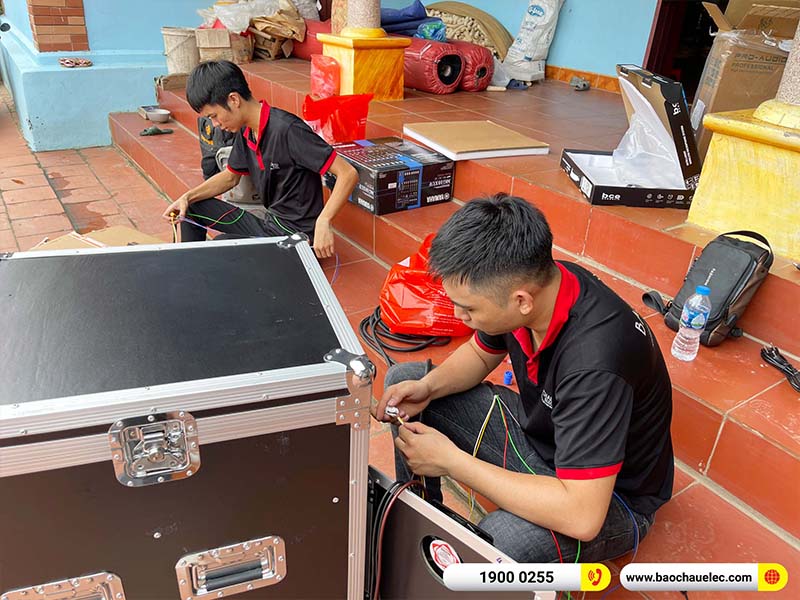 Lắp đặt dàn Line Array Actpro 131tr cho anh Toán tại Bắc Giang (Actpro KR210, Actpro KR28, FP14000, QD4.13, MG10XUF, DSP48,…)