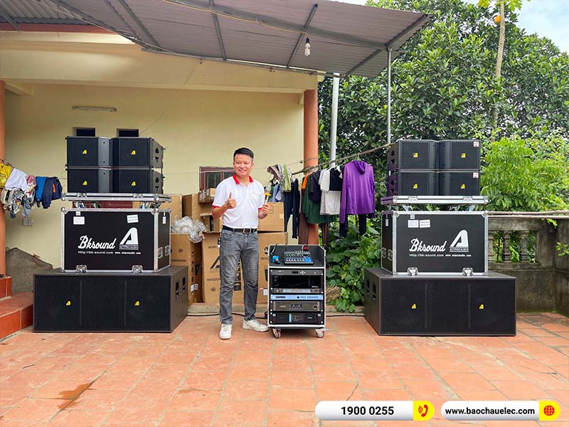 Lắp đặt dàn Line Array Actpro 131tr cho anh Toán tại Bắc Giang (Actpro KR210, Actpro KR28, FP14000, QD4.13, MG10XUF, DSP48,…)