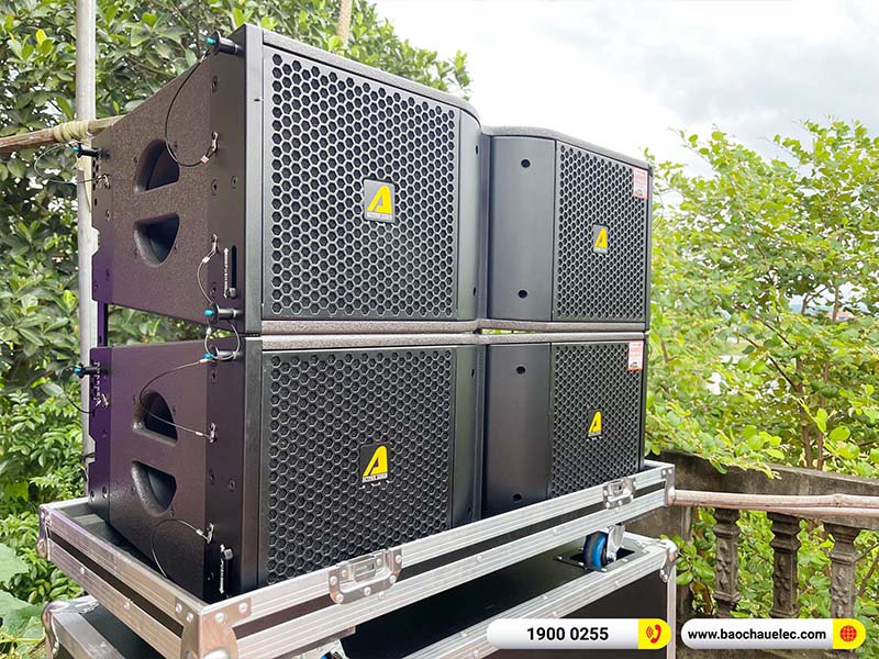 Lắp đặt dàn Line Array Actpro 131tr cho anh Toán tại Bắc Giang (Actpro KR210, Actpro KR28, FP14000, QD4.13, MG10XUF, DSP48,…)