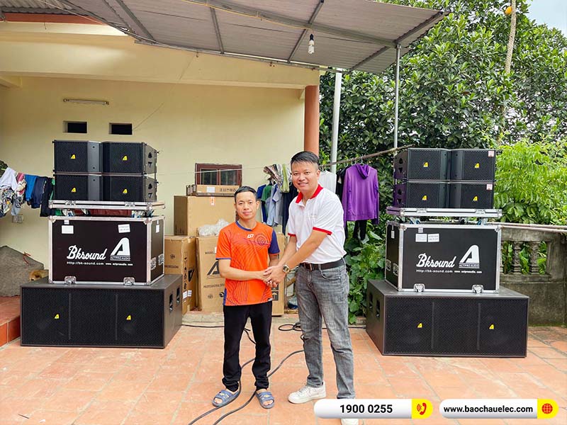 Lắp đặt dàn Line Array Actpro 131tr cho anh Toán tại Bắc Giang (Actpro KR210, Actpro KR28, FP14000, QD4.13, MG10XUF, DSP48,…)