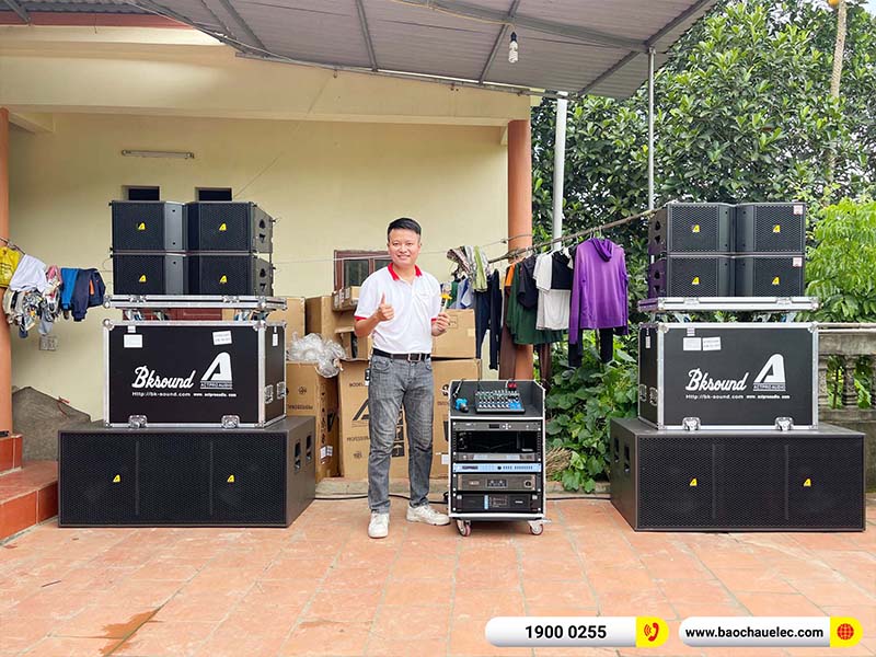 Lắp đặt dàn Line Array Actpro 131tr cho anh Toán tại Bắc Giang (Actpro KR210, Actpro KR28, FP14000, QD4.13, MG10XUF, DSP48,…)