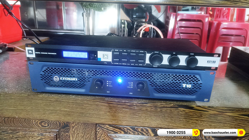 Lắp đặt dàn karaoke JBL 50tr cho anh Trường tại Bắc Giang (JBL KI512, Crown T10, JBL KX180A) 