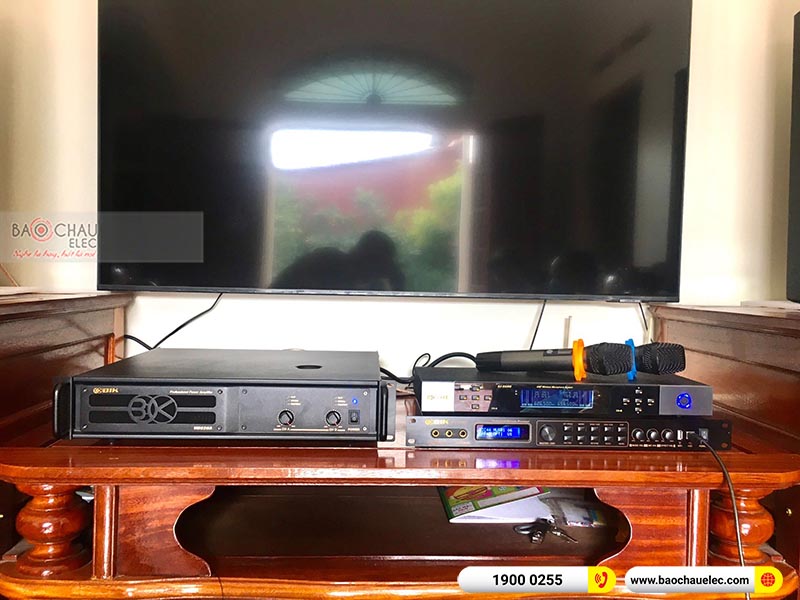 Dàn karaoke gia đình anh Vượng