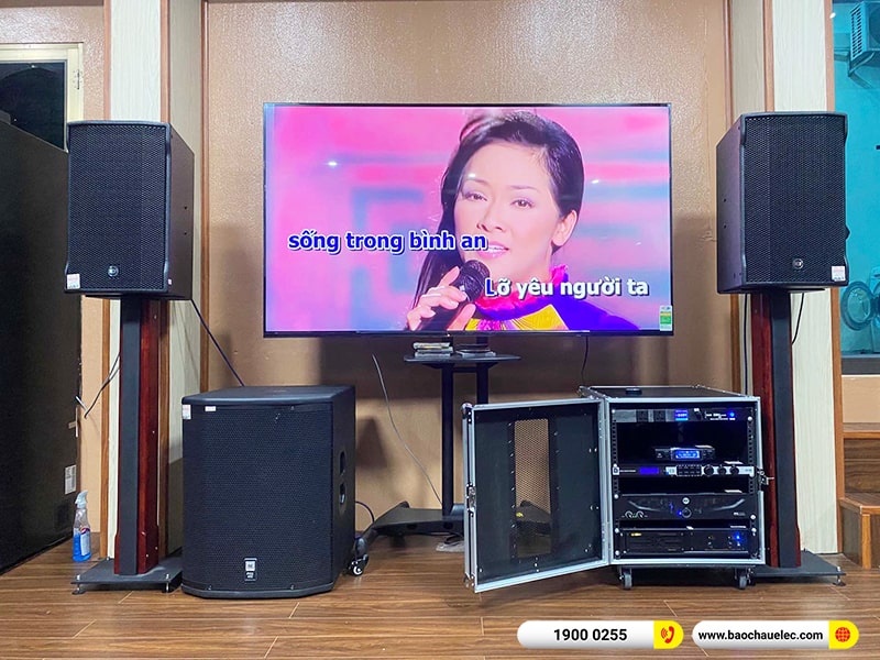 Lắp đặt dàn karaoke trị giá gần 140 triệu cho chị Lan tại Bắc Giang (RCF CMAX 4112, IPS 2700, VM820A, KX180A, PRX418S, VM300) 