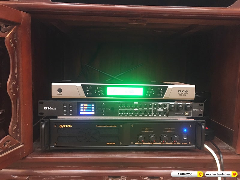 Lắp đặt dàn karaoke trị giá gần 40 triệu cho chú Hoài tại Bắc Giang (Alto AT2000II, VM640A, DSP-9000 Plus, SW612C, UGX12)