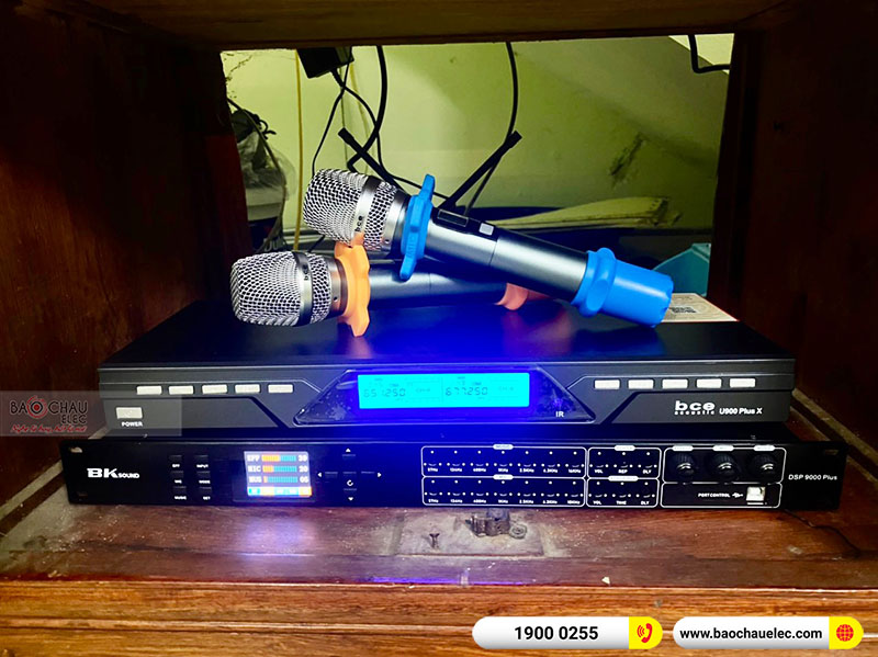 Lắp đặt dàn karaoke gia đình anh Long