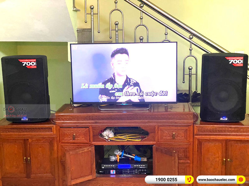 Lắp đặt d&agrave;n karaoke gia đ&igrave;nh anh Long tại Bắc Giang