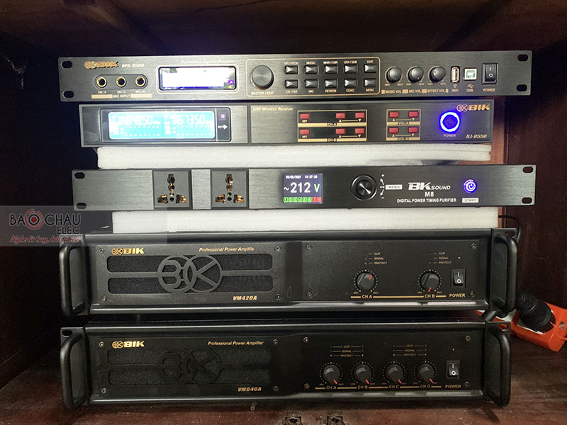 Lắp đặt dàn karaoke anh Sáng tại Bắc Giang (BSP410, BJ-S968, VM640A, VM420A, BPR8500, BJ-U550…)