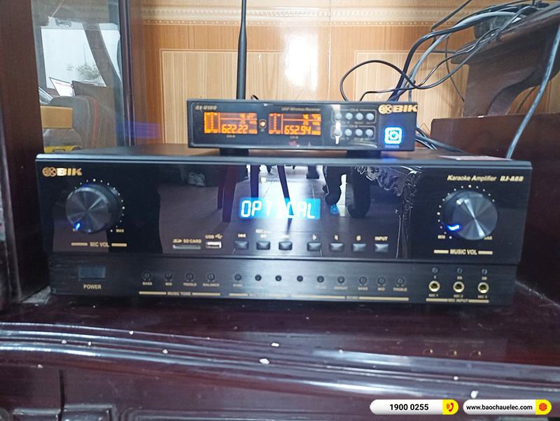 Lắp đặt dàn nghe nhạc, karaoke trị giá hơn 20 triệu cho anh Hiệp tại Bắc Giang (Paramax D88 Limited, BIK BJ-A88, BJ-U100)