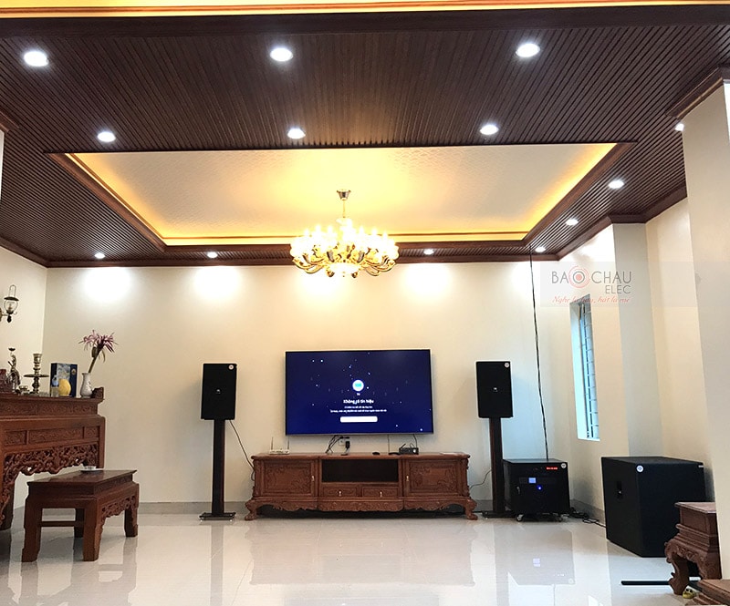 dàn karaoke cực VIP cho gia đình anh Sơn h9