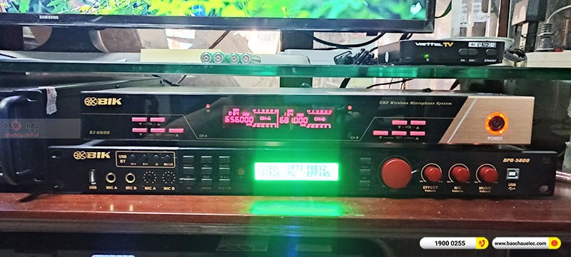 Lắp đặt dàn karaoke trị giá gần 50 triệu cho anh Phúc tại Bắc Ninh (BIK BSP 412II, VM630A, BPR-5600, BJ-W35, BJ-U600, BKSound M8)