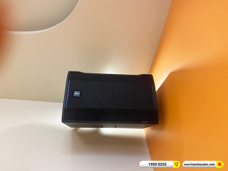 Lắp đặt dàn âm thanh cho quán Hy Linh Tea & Cafe tại Hải Phòng (RCF CMAX 4112, VM840A, KX180A, JBL CV18S, Yamaha WXC50) 
