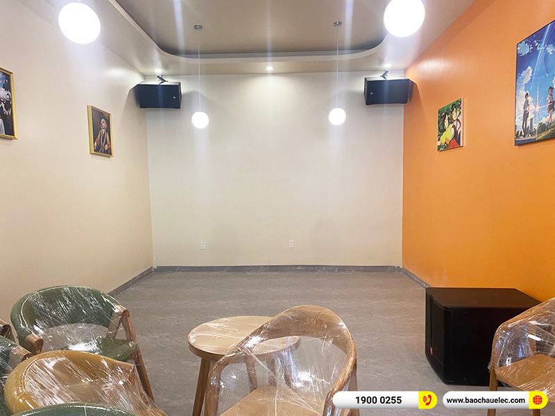 Lắp đặt dàn âm thanh cho quán Hy Linh Tea & Cafe tại Hải Phòng (RCF CMAX 4112, VM840A, KX180A, JBL CV18S, Yamaha WXC50) 