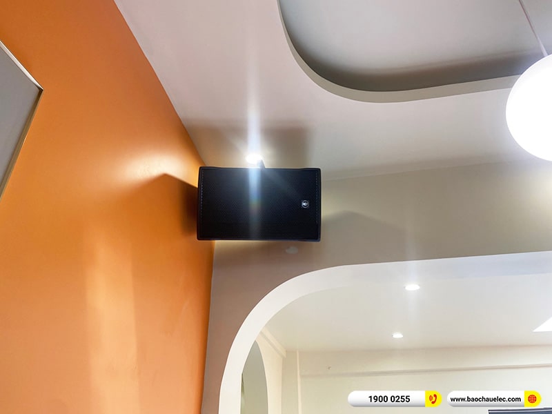 Lắp đặt dàn âm thanh cho quán Hy Linh Tea & Cafe tại Hải Phòng (RCF CMAX 4112, VM840A, KX180A, JBL CV18S, Yamaha WXC50) 