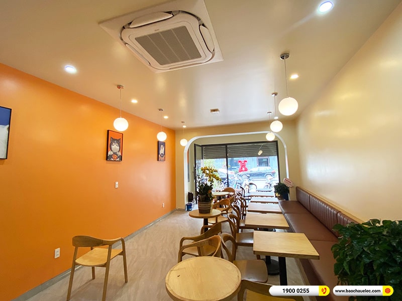 Lắp đặt dàn âm thanh cho quán Hy Linh Tea & Cafe tại Hải Phòng (RCF CMAX 4112, VM840A, KX180A, JBL CV18S, Yamaha WXC50) 