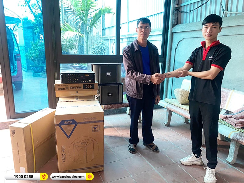 Lắp đặt dàn karaoke trị giá khoảng 30 triệu cho anh Đại tại Quảng Ninh (Alto AT2000II, VM620A, BPR-8500, DAC 233)