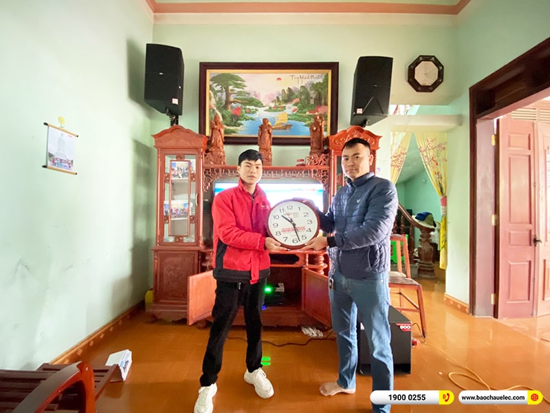 Lắp đặt dàn karaoke trị giá gần 40 triệu cho anh Dương tại Thái Nguyên (Alto AT2000II, APP MZ-66, X5 Plus, TX212S, BCE UGX12) 