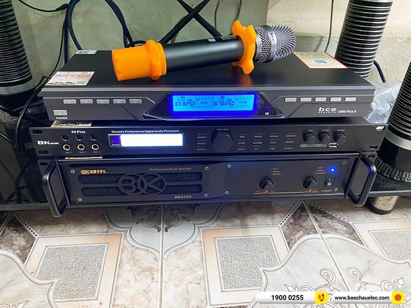 Lắp đặt dàn karaoke trị giá hơn 40 triệu cho anh Hùng tại Bắc Ninh (RCF X-MAX 10, VM420A, X5 Plus, U900 Plus X) 