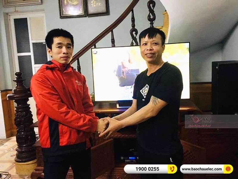 Dàn karaoke gia đình anh Mậu