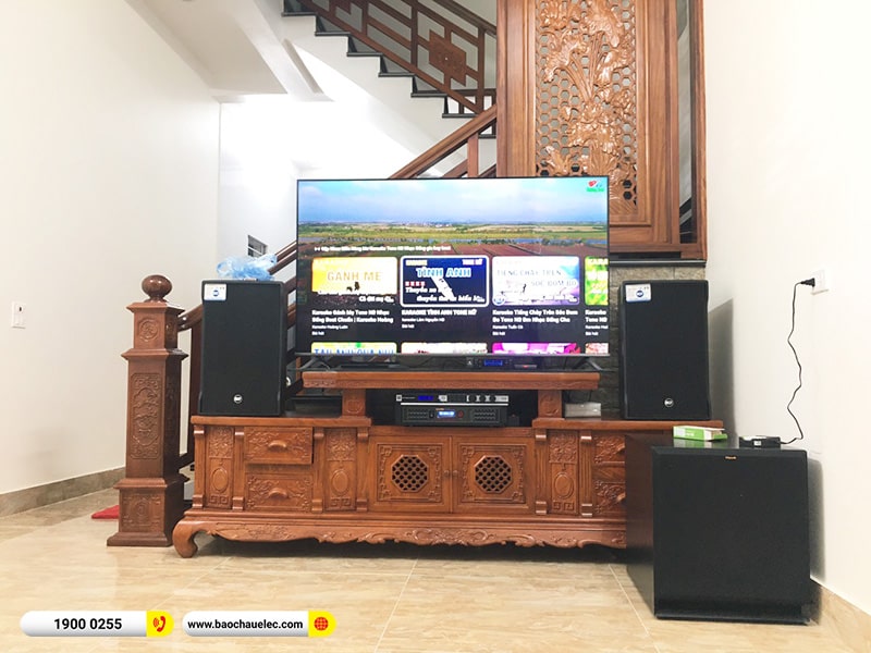 Lắp đặt dàn karaoke RCF hơn 91tr cho anh Minh tại Bắc Ninh (RCF CMAX 4112, BPA-8200, KX180A, SPL150, VM200)