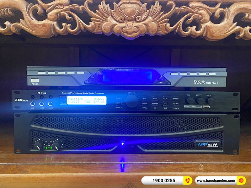 Lắp đặt dàn karaoke trị giá hơn 30 triệu cho anh Nam tại Bắc Ninh (Denon DP-R212, APP MZ-66, X5 Plus, SW512B, U900 Plus X) 