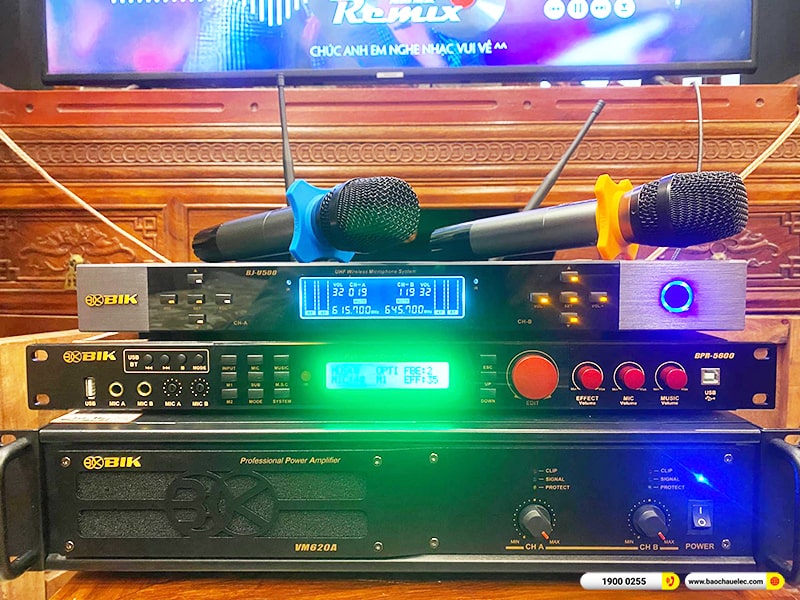 Lắp đặt dàn karaoke trị giá gần 40 triệu cho anh Tịnh tại Bắc Ninh (BMB CSE 310II, VM620A, BPR-5600, BJ-U500) 