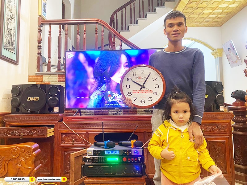 Lắp đặt dàn karaoke trị giá gần 40 triệu cho anh Tịnh tại Bắc Ninh (BMB CSE 310II, VM620A, BPR-5600, BJ-U500) 