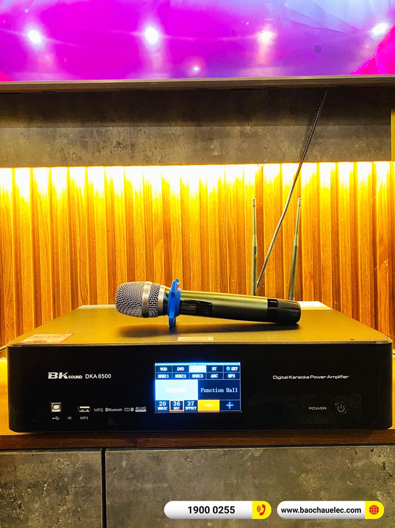 Lắp đặt dàn karaoke JBL hơn 44tr cho anh Tú tại Thái Nguyên (JBL XS12, BKSound DKA 8500, SW612B) 