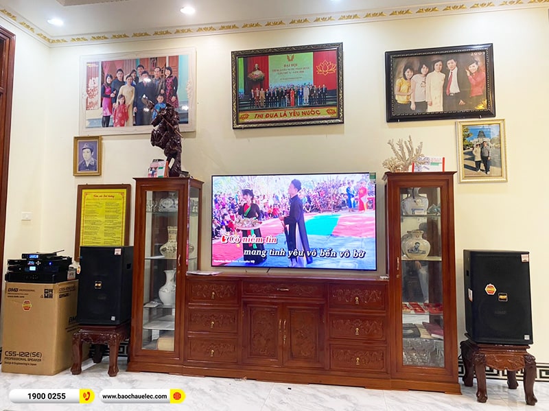 Lắp đặt dàn karaoke BMB gần 70tr cho bác Ngân tại Ninh Bình (BMB 1212SE, DAD 950, KSP-50, VM300, AAP P8)